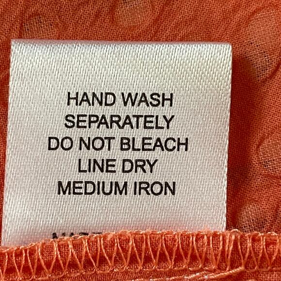 Ivy Jane Button Down Boho Top MED Floral Embroidered Ruffled Bell Sleeve Cottage - Picture 10 of 10